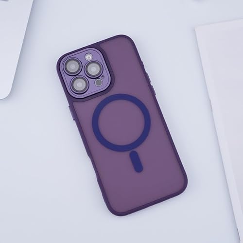 LXXZBC iPhone 15 Pro Max 6.7�C���`�p �P�[�X [Magsafe�Ή�] ���킢�� �}�O�l�b�g ������ �X���� ���^ �ϏՌ� ���� �j�� �ی� �o���p�[ �g�ѓd�b�J�o�[�A�p�[�v��