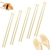 Juego de 5 palillos de sushi divertidos con mini manos - Palillos reutilizables para niños y adultos - Idea de regalo original para los fanáticos del sushi, fiestas y cocina asiática - Juego de