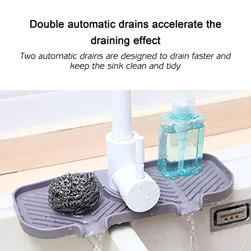 Protetor de respingos de torneira - Bandeja coletora de gotejamento de torneira | Tapete de torneira