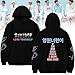 Teiniuby K-pop Women Men Hoodie Love Yourself Sweatshirt Pullover Jungkook Jin J-Hope Jimin V RM Lightweight Jacket Sweater (Black,Medium)