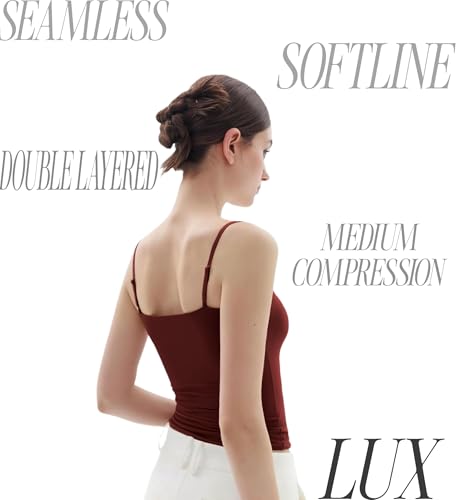 Image of SIGHTBOMB Softline Double Layer Premium Feather Touch Cuddle TEE Micro Fibre Spaghetti Tank Tops for Women