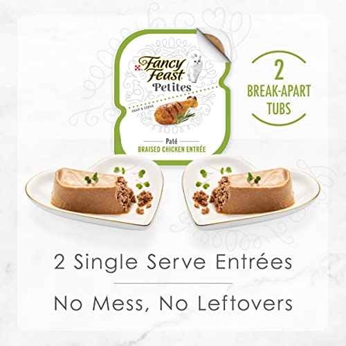 Purina Fancy Feast Gourmet Wet Cat Food Variety Pack, Petites Pate Collection, break-apart tubs, 24 servings - (12) 2.8… - Image 4