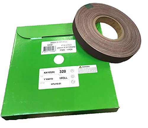 Miniatura 12 de Rollo de lijado de 1" x 50YD, A/O, J-wt respaldo de tela de algodón (P80)