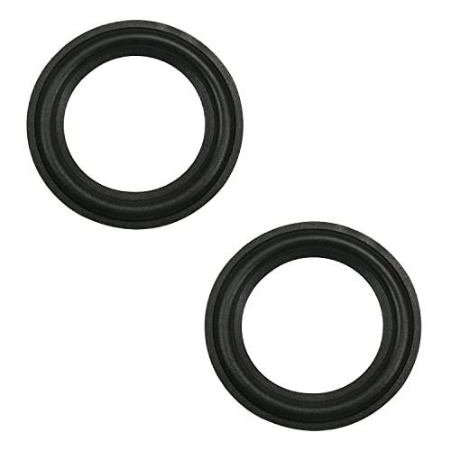 Image of Fielect 2inch /50mm Speaker Foam Edge Surround Rings Replacement Parts for Speaker Repair or DIY 2Pcs