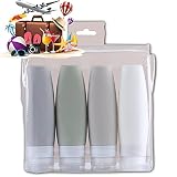 ✈【Regalo perfecto para todos con satisfacción garantizada】Estas botellas de viaje multifuncionales y elegantes son el mejor juego de regalo de viaje para su familia, amigos, socios, entusiastas de los viajes e incluso para su jefe, que siempre está en un viaje de negocios.