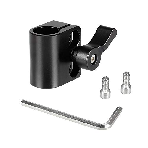 Acoplamiento de varilla de 15 mm de aluminio CNC CAMVATE con roscas de 1/4" 6