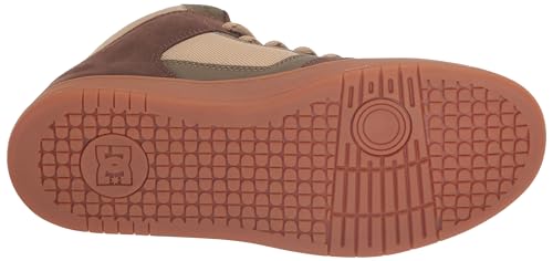 DC Tênis de skate masculino Manteca 4 resistente à água para inverno de cano alto, Dk Choc/Military,