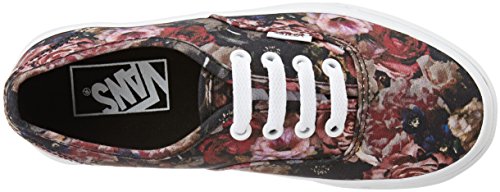 Image of Vans Unisex Authentic Moody Floral, Black and True White Sneakers - 7 UK /India (40.5 EU)
