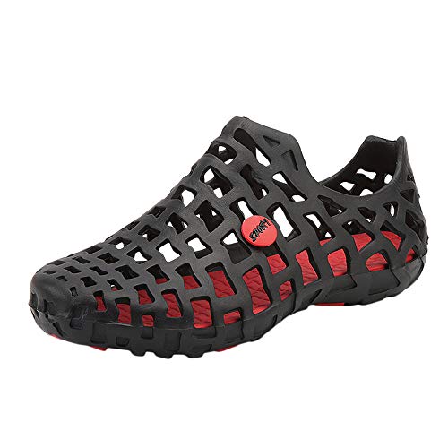 Allywit Mens Women Sandals Shower Water Shoes Beach Swim Pool River Shoes Comfort Garden Water Shoes Black