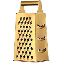 Multifunctional Stainless Steel Grater Slicer with Handle, Large 4 Sides Cutter for Ginger, Garlic, Cucumbers, Carrots, Cheese, Potato