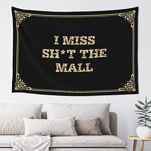 Man Cave I Miss Sh*T The Mall �^�y�X�g���[ �r�[���f�R���[�V���� �j���̓��A�̃��[��(100X150cm)
