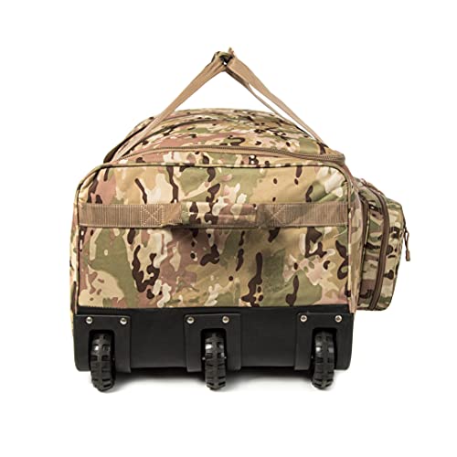 Mountain Land 117 Liter 32 Inch Mini Monster Multicam Tactical Wheeled Deployment Trolley Duffel Bags Multi Cam One Size