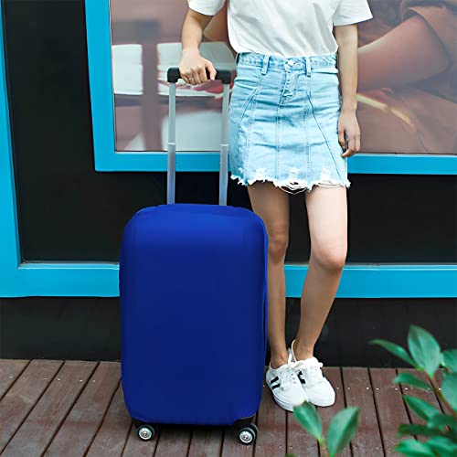 US Luggage Cover Elastic Suitcase Protector Dustproof Anti-Scratch Luggage Baggage Sleeve for Outdoor Traveling Camping Hiking(L-Blue)4