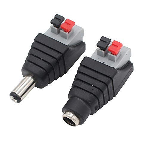 exgoofit DC Power Connector Plug 10 Pairs Male and Female DC Connector 5.5mm x 2.1mm Power Jack Plug Adapter Socket for CCTV Camera and Led Strip - Image 6