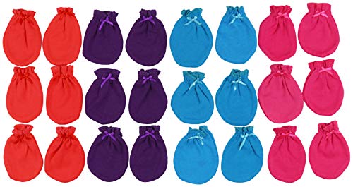 ToBeInStyle Newborn Baby Comfy Cotton Mitten Gloves2