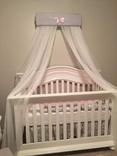 Crib canopy Nursery cornice BED teester FULL Twin Queen Padded Tiara Crown Gray Silver So Zoey Boutique Sale Princess Bedroom Decor
