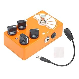 [Versatile Tone Control]: Features Gain, Treble, Volume, and Bass knobs allowing precise adjustments from subtle to intense overdrive for personalized sound shaping. [True Bypass Design]: Ensures your original guitar tone remains unaffected when the ...