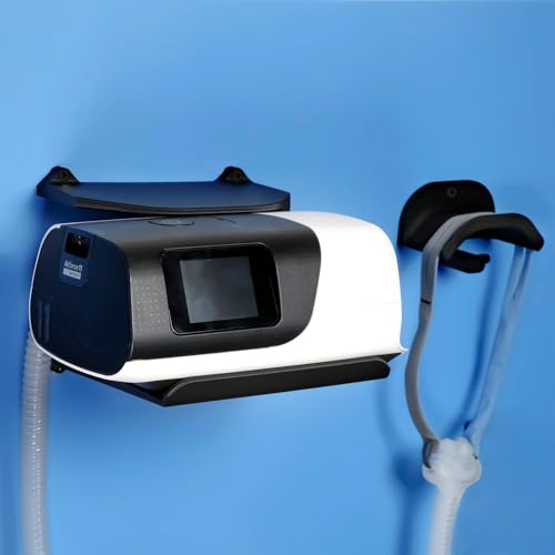 Galeith Cpap Wall Mount Shelf For Airsense 11 With Cpap Hose Hanger  Mask Hoo...
