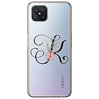 Mixroom Cover Per Oppo Find X3 Neo – Custodia In TPU Morbido Con Stampa Floreale E Iniziale M, Sfondo Trasparente - 2