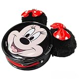 LUV HER Disney Minnie Coin Purse Keychain with Plush Ears – Includes 2 Hair Clips – Girls’ Accessory Set, Great Gift, Party Favor, Ages 3+