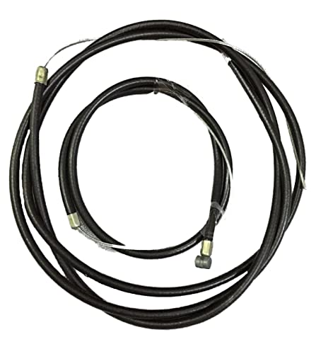 Image of 4 Pieces Bike Brake Cable, Universal Standard Inner Outer Brake Cable Front and Rear Inner Outer Cable Bicycle Brake Cable for Road Bike/Mountain Bike/MTB (Black Complete Cable Set)