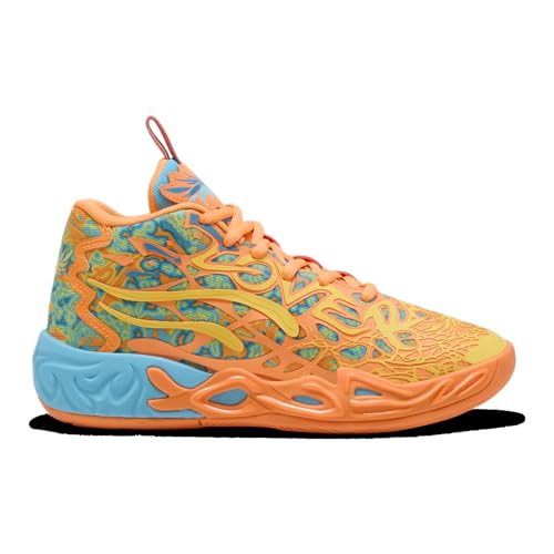 PUMA MB.04 Graffiti - Boys' Grade School (Heat Fire/Bright Aqua/Yellow)