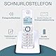 ALCATEL F530 - Schnurloses Festnetztelefon DECT - Großes beleuchtetes Display - Freisprechfunktion - Anrufblockierungsfunktion - 2 Direktwahltasten - Weiß/Blau