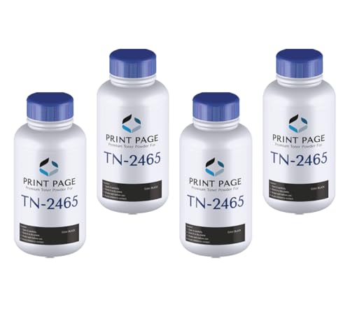 Image of TN 2465 Toner Powder Compatible for TN-2465 Toner Cartridge - 80 gm per Bottle (Pack of 4)