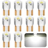 HUIKUANGEU 501 Glühbirne,10 Stück Birne,Landschaft Beleuchtung,Heim-LED-Lampe,Kleine Glühbirne,Weiß Glühbirnes,Singlekontakt Blinker,für Innen Außen Landschaftsbeleuchtung