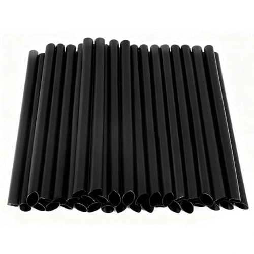 100 PCS Individually Wrapped Boba Straws (Black)