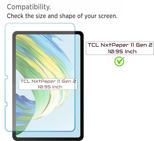 Image of Privacy Anti Peep Matte Screen Guard Compatible With TCL NXTPAPER 11 Gen 2 (10.95 Inch) Anti Spy Blue Light Block Screenguard Not a Tempered Glass Screen Protector