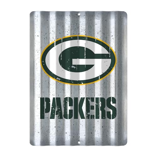 Rico Industries NFL Football Green Bay Packers 12" X 16" Tin Metal Roof Sign