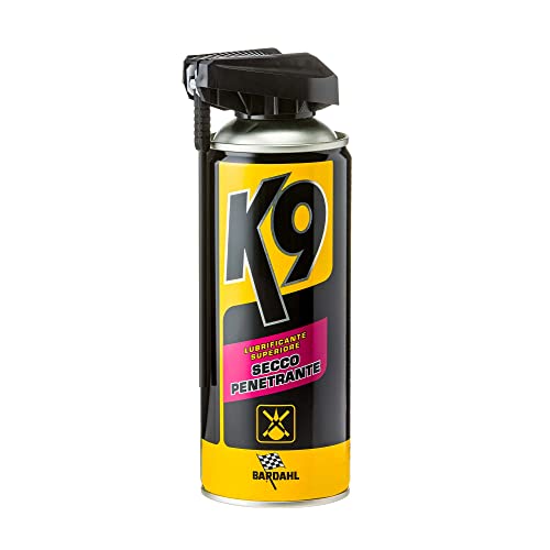 Bardahl K9 - Lubrificante Superiore Secco Penetrante, Elimina Usura E Attriti, Spray Al Ptfe Per Serrature E Cerniere, Compatibile Con Legno, Cuoio, Gomme, Plastica, Vetro E Metallo, 400 Ml - 3