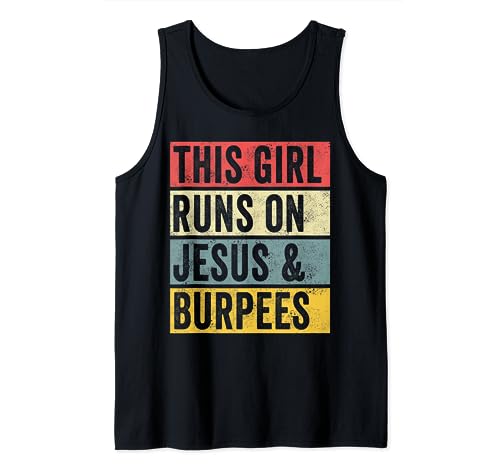 Divertida camiseta Burpees Jesús Perros y Burpees Entrenamiento Fitness Camiseta sin Mangas