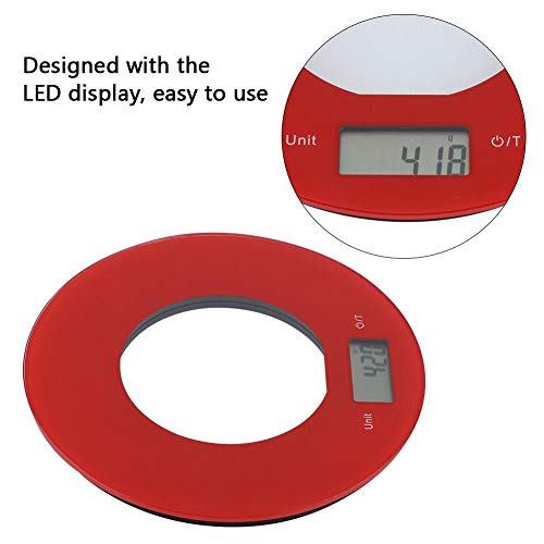 Escala de pesagem doméstica Forma redonda Balança eletrônica Segura Não-tóxico Balanças de alimentos