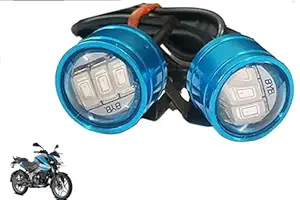 Blue colour 6 Led Strobe Light for Bike | Warning Emergency Police Light | Motorcycle Strobe Light | Compatible with Bajaj Pulsar NS 125