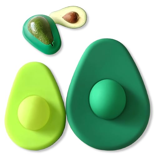 LEXALUP Pack de 2 Protectores de Aguacate de Silicona - Fundas para aguacates - Tapas de Silicona de...