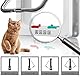 Mbsomnus Katzentür Katzenklappe Hundeklappe Tür Katzenklappe 4 Wege Schloss Katzentüren Fliegengittertür Katzenklappe Innentür Katzentüre Fenster für Innen Außentür Wand Fenster(25cm x 23,5cm x 5,5cm)