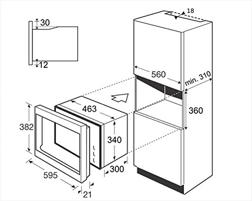 BRANDT Four micro ondes solo 17 litres inox BMS6112X - vue 7