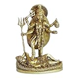 Ashtadhatu-Brass Maha Kali Idol | Powerful Antique Finish Statue of Goddess Kali for Home Temple, Puja & Spiritual Protection | 4 Inch Height