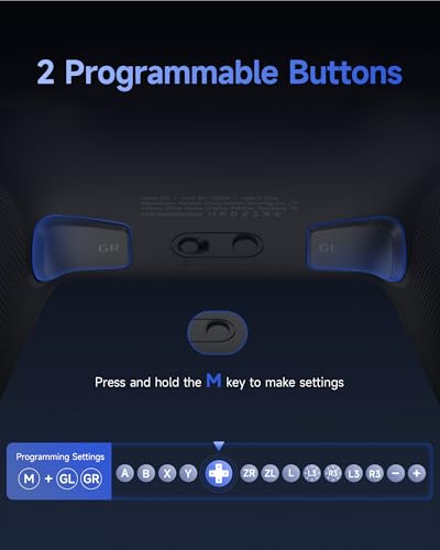 Image of EasySMX S10 Controller for Switch 2 /Switch /PC, One-Key Wake-Up, TMR Anti-Drift Joystick, Mechanical Buttons, 6-Axis Gyro, Bluetooth, RGB, Swappable D-Pad & Faceplates