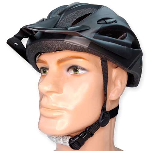 Capacete Ciclismo Bike Mtb Speed Skate Patinete E-bike esportivo (PRETO/GRAFITE)