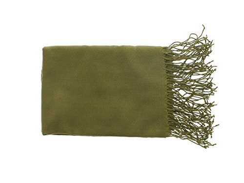 Pashmina-Style Shawl 26 in wide by 72 in long Alligator Pear