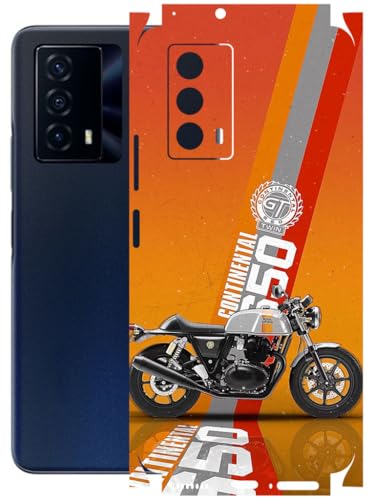 Image of AtOdds - Full Body Back Screen Guard Protector Film - Lamination Wrap Skin Sticker Compatible with IQOO Z5 | Scratchproof Matte Finish (Bullet)