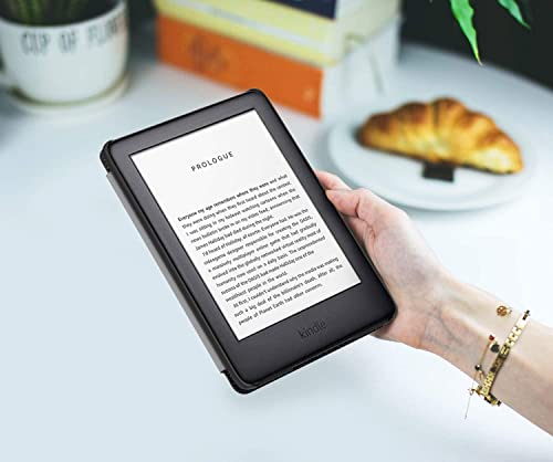 enoxboo Capa de tecido macio para Kindle Paperwhite de 7ª geração de 2015/6ª geração de 2013/5ª gera