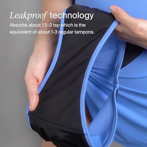 KNIX Leakproof Bikini Period Swim Bottom - Period Swimwear for Women - UPF 50+, Machine Washable4
