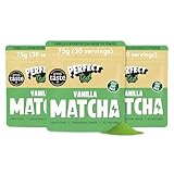 PerfectTed Vanilla Bean Matcha Powder, Ceremonial Grade Japanese (90 Servings) Bulk Pack, Premium Matcha Fuel | Vegan | Gluten-Free