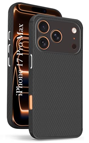 Image of Jkobi Liquid Silicone Back Cover Case for Apple iPhone 17 Pro Max (Camera Protection | Side Grip Texture | Soft and Flexible)