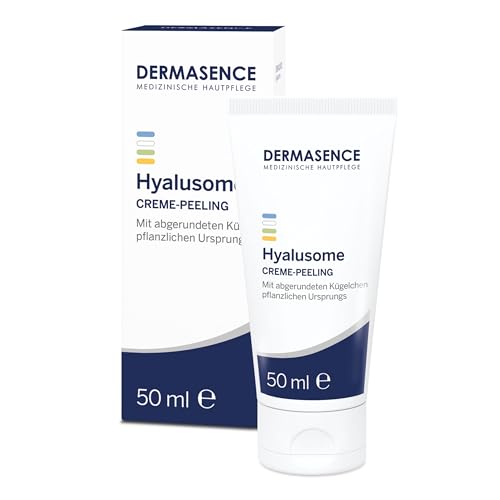 DERMASENCE Hyalusome Creme-Peeling, 50 ml - Pflegendes, mechanisches Peeling - entfernt abgestorbene Hautschuppen und löst Mitesser - mit natürlichen gehärteten Rizinuskügelchen - mit Vitamin E DERMASENCE Hyalusome Creme-Peeling, 50 ml - Pflegendes, mechanisches Peeling - entfernt abgestorbene Hautschuppen und löst Mitesser - mit natürlichen gehärteten Rizinuskügelchen - mit Vitamin E