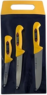 Solingen EIKASO® Ensemble de 3 couteaux à viande / couteau d'abattage Pour les professionnels et les particuliers.